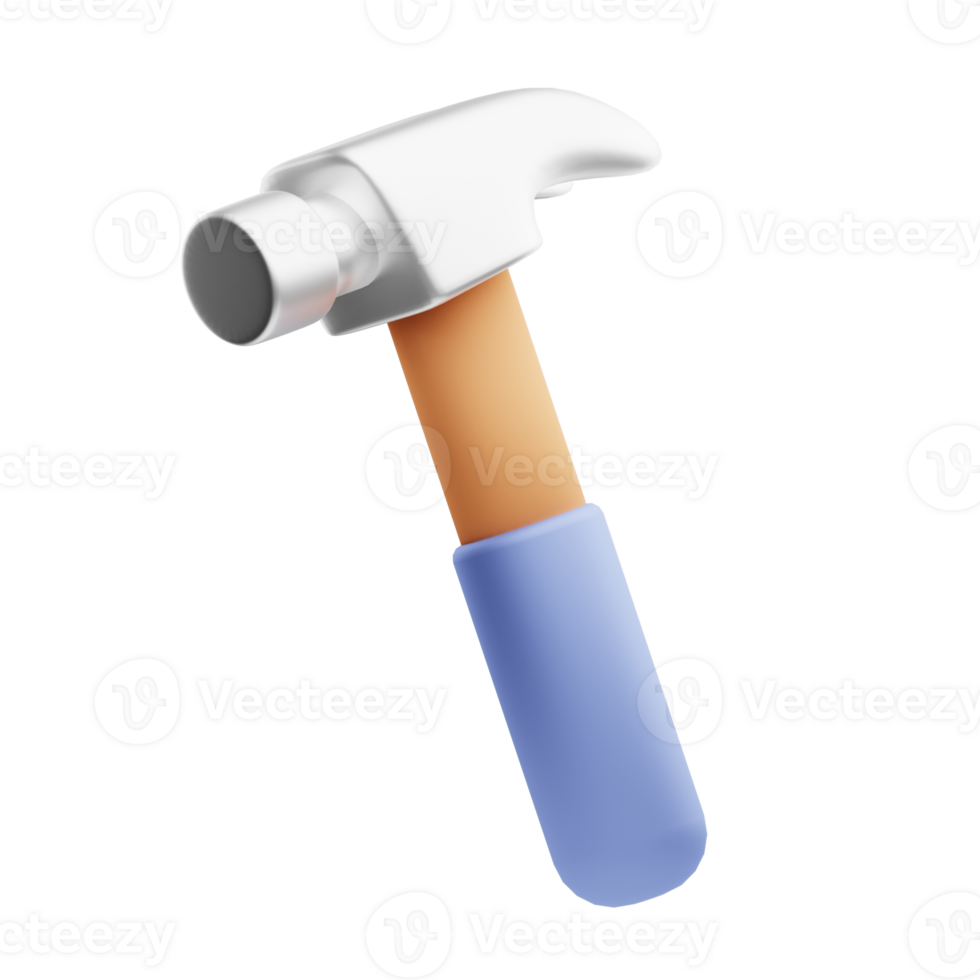 3D Illustration hammer png