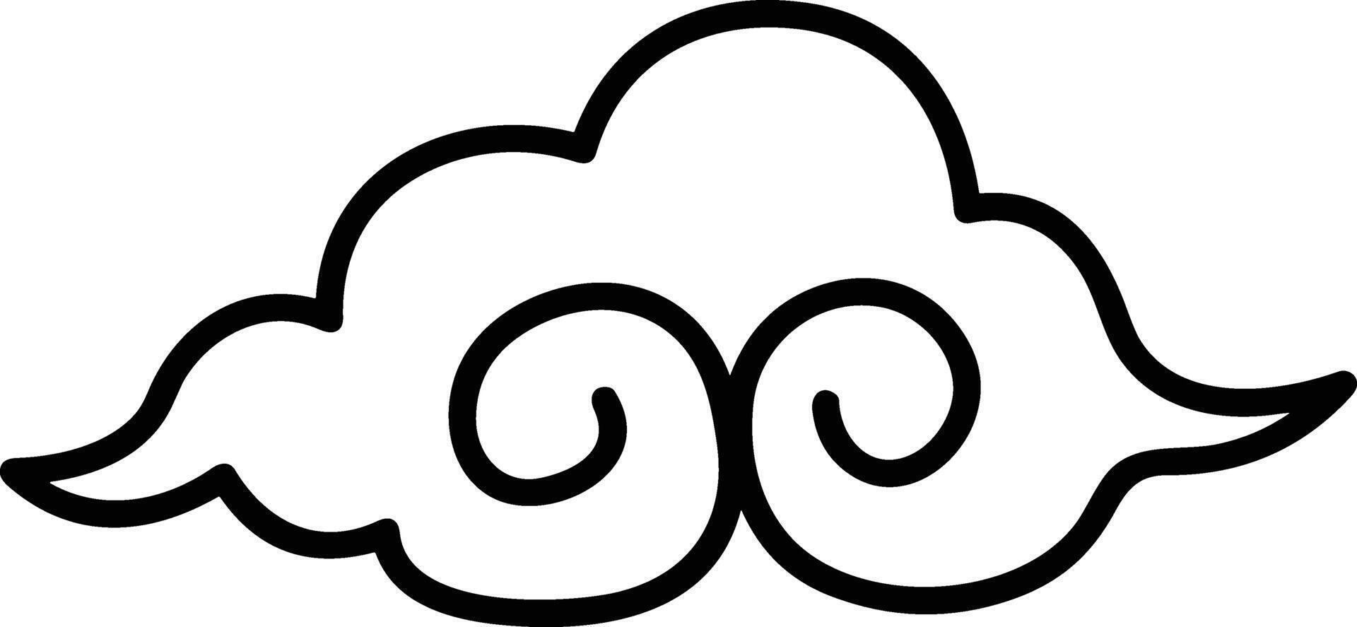 Cloud icon symbol image. Illustration of the hosting storage design image vector