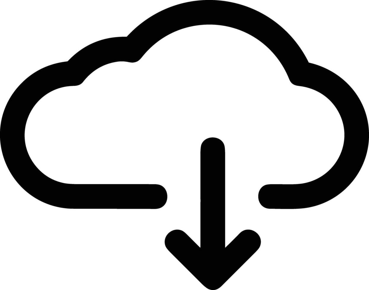 Cloud icon symbol image. Illustration of the hosting storage design image vector