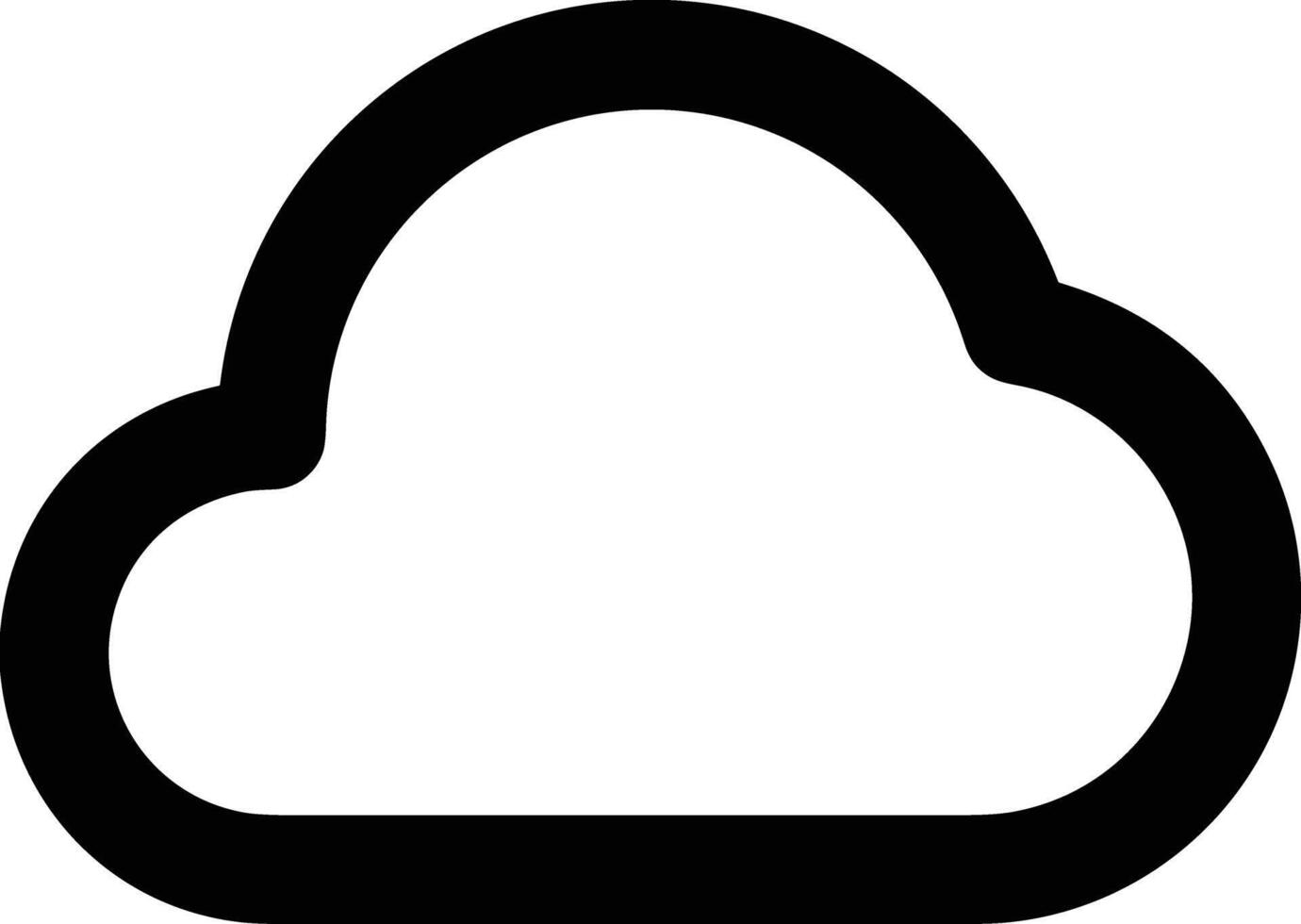 Cloud icon symbol image. Illustration of the hosting storage design image vector