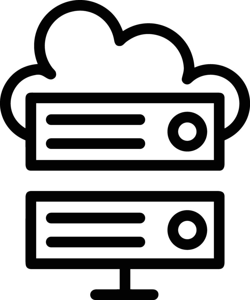 Cloud icon symbol image. Illustration of the hosting storage design image vector