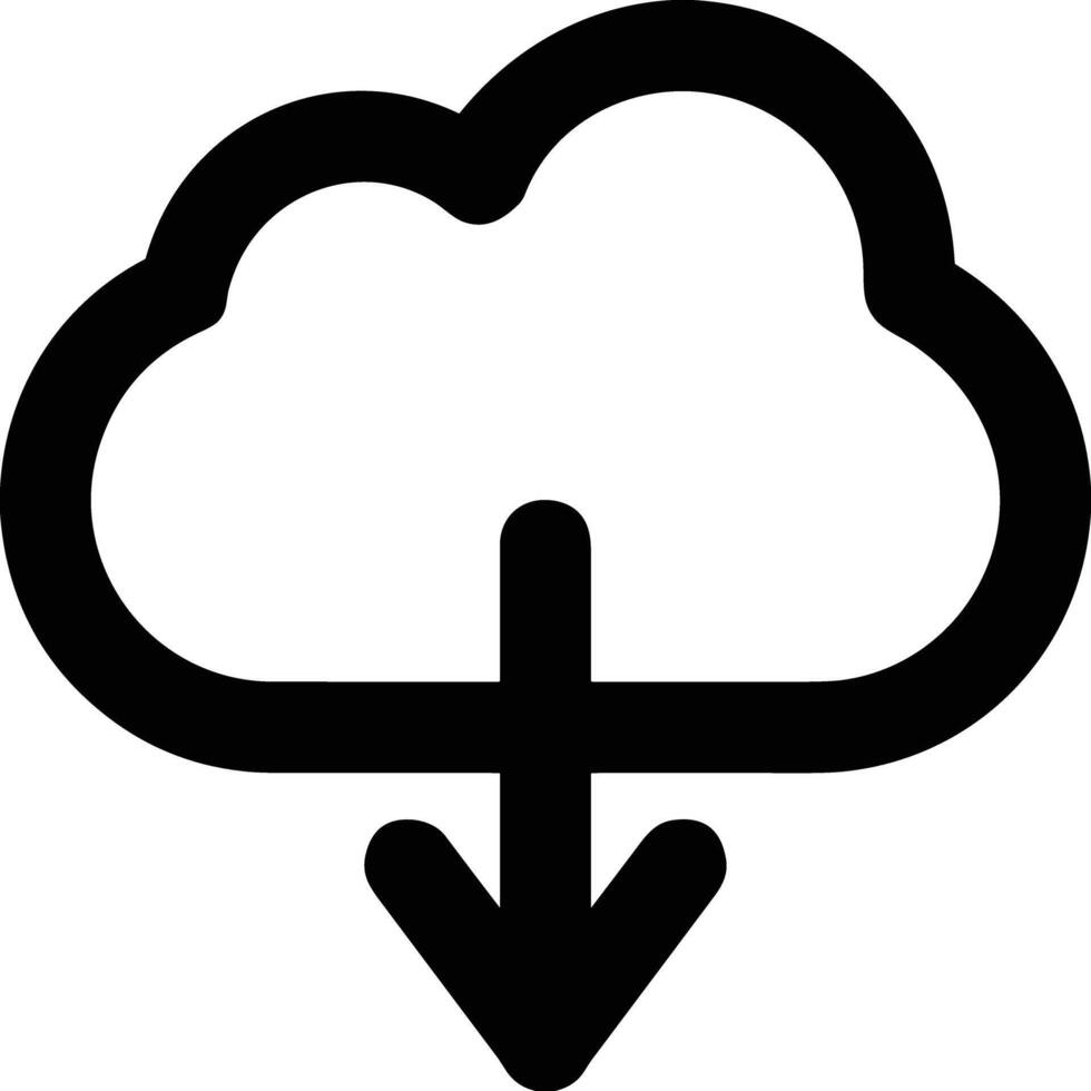 Cloud icon symbol image. Illustration of the hosting storage design image vector