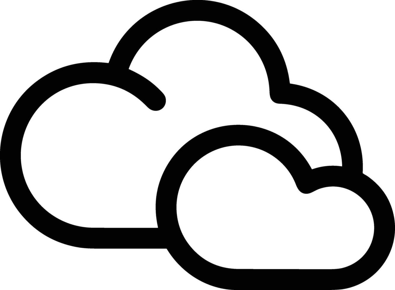 Cloud icon symbol image. Illustration of the hosting storage design image vector