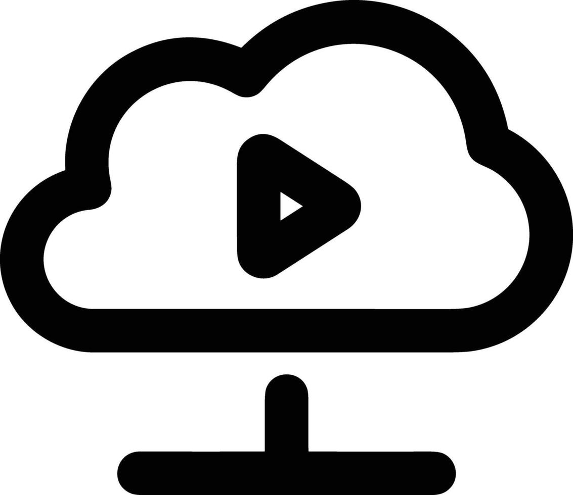 Cloud icon symbol image. Illustration of the hosting storage design image vector