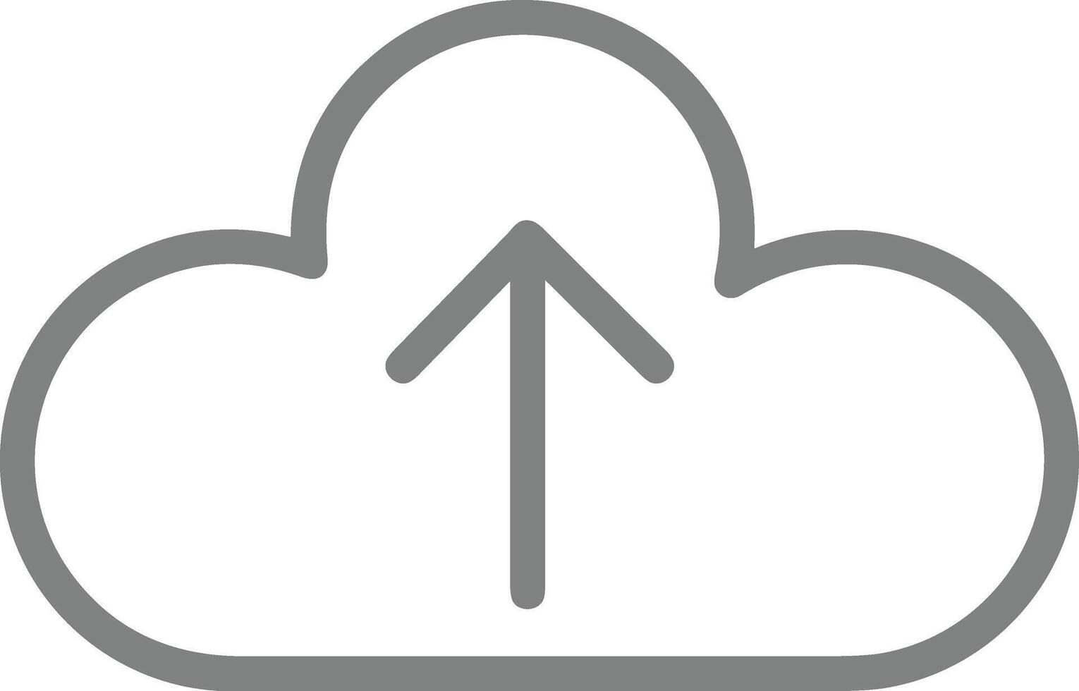 Cloud icon symbol image. Illustration of the hosting storage design image vector