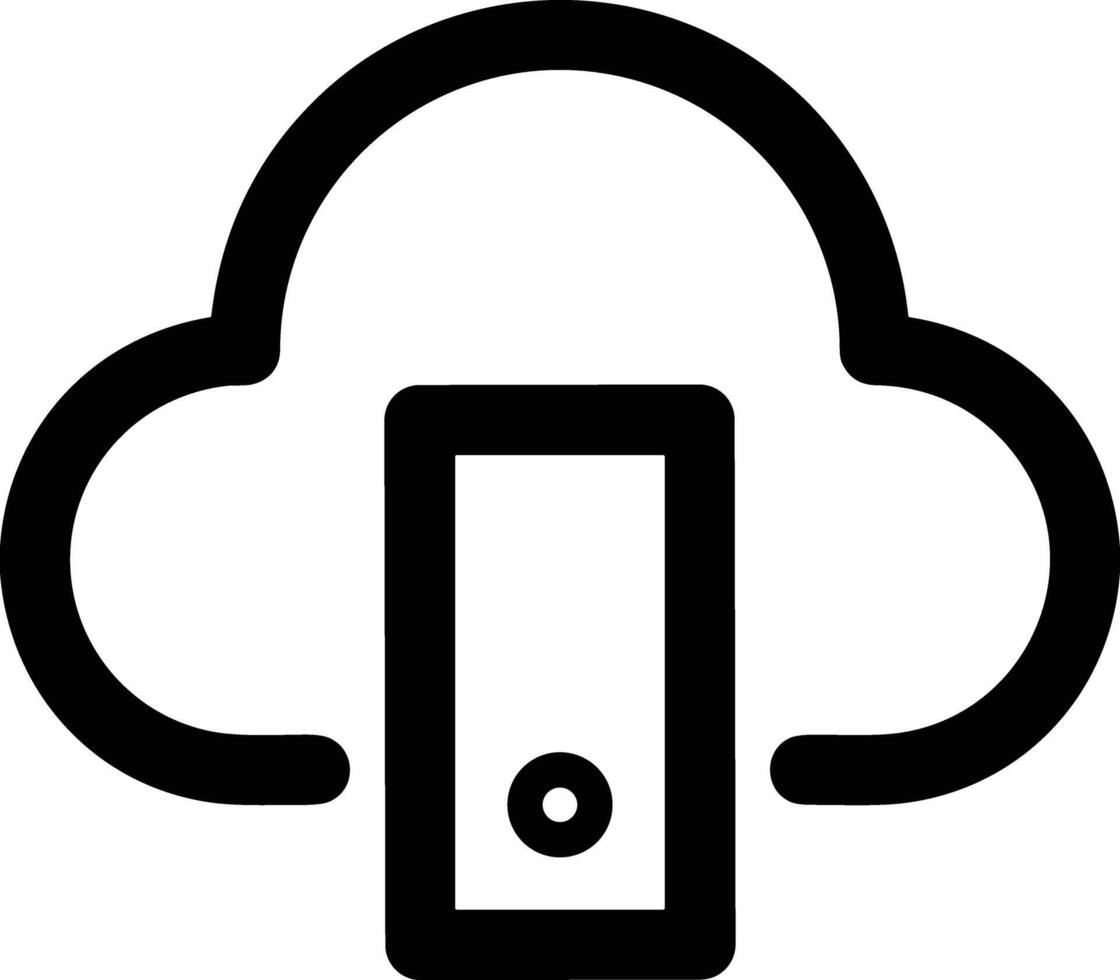 Cloud icon symbol image. Illustration of the hosting storage design image vector