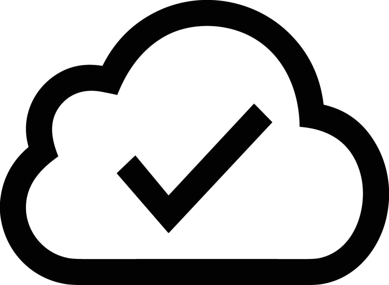 Cloud icon symbol image. Illustration of the hosting storage design image vector