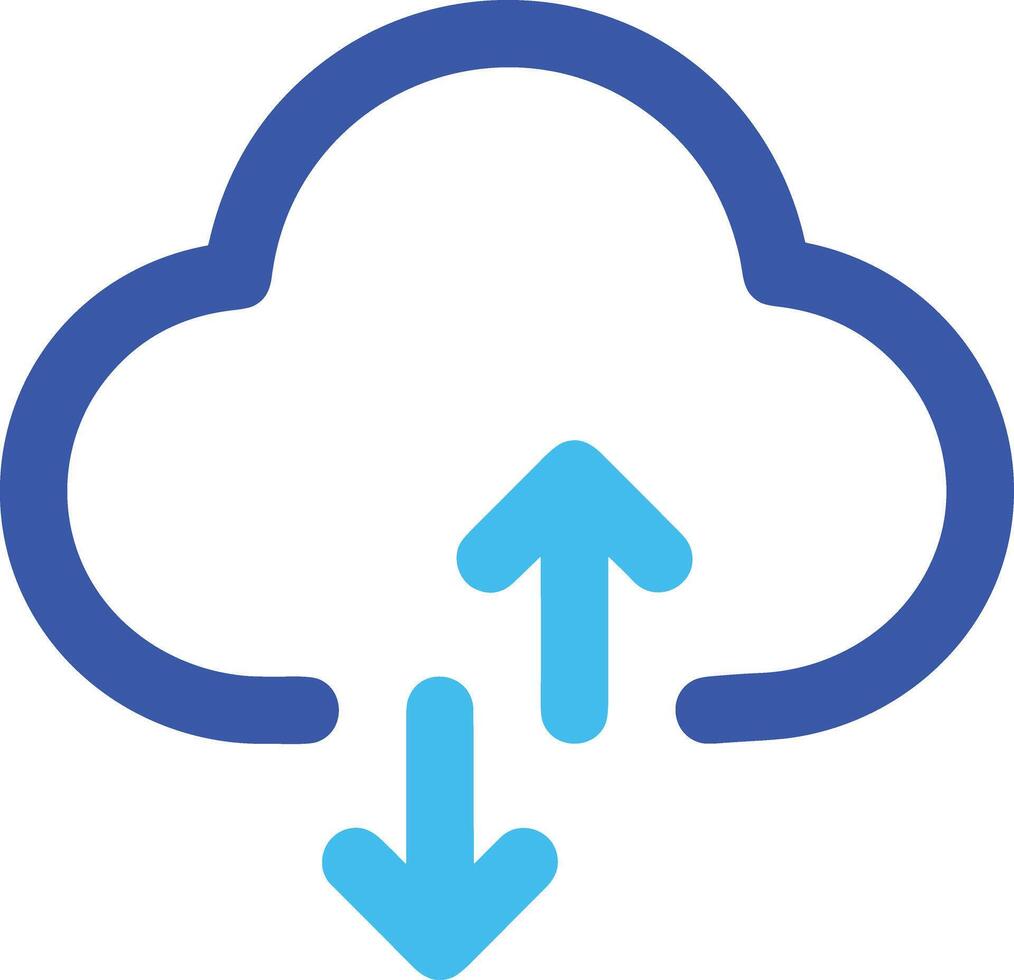 Cloud icon symbol image. Illustration of the hosting storage design image vector