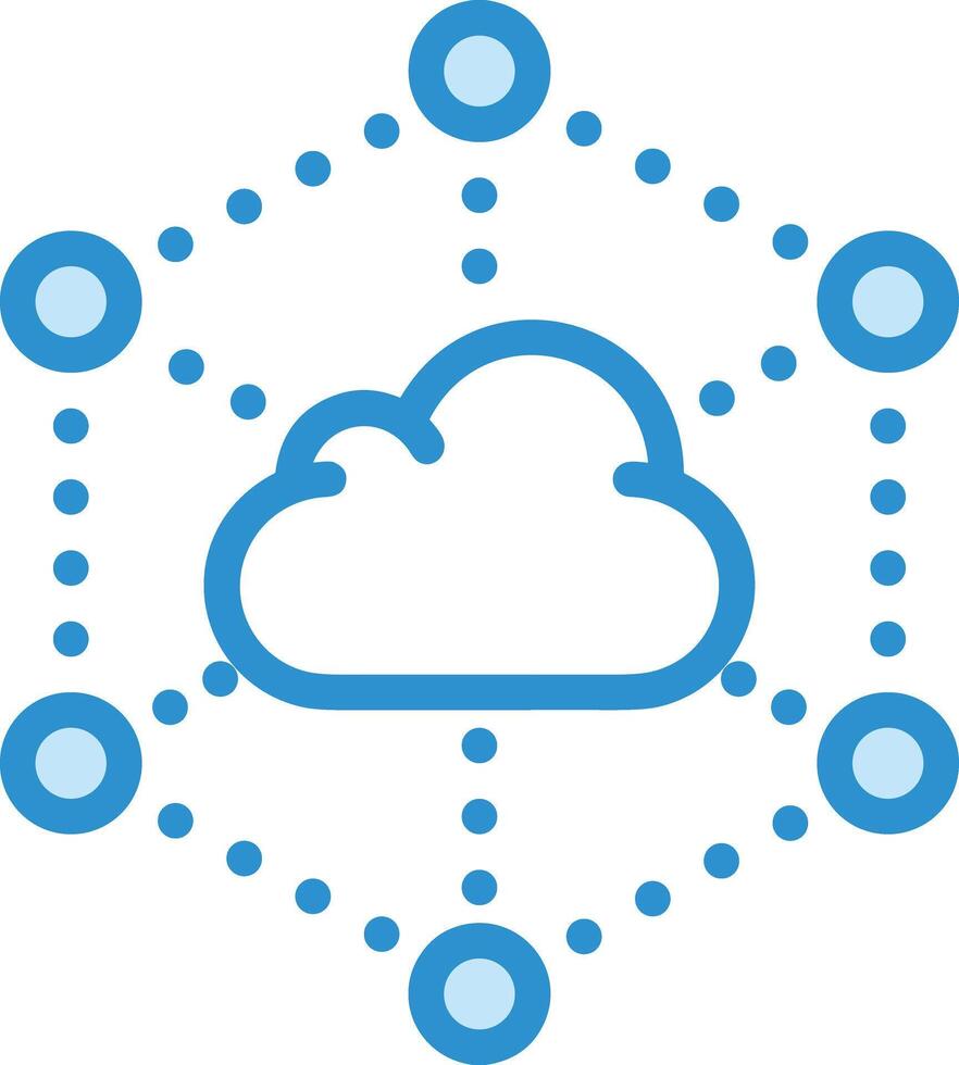 Cloud icon symbol image. Illustration of the hosting storage design image vector