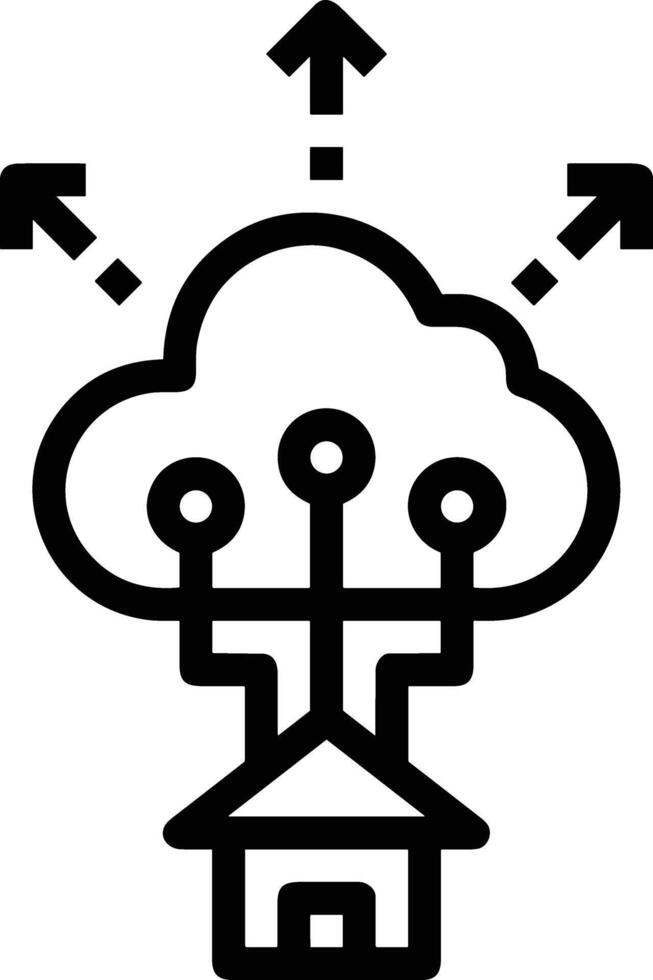 Cloud icon symbol image. Illustration of the hosting storage design image vector