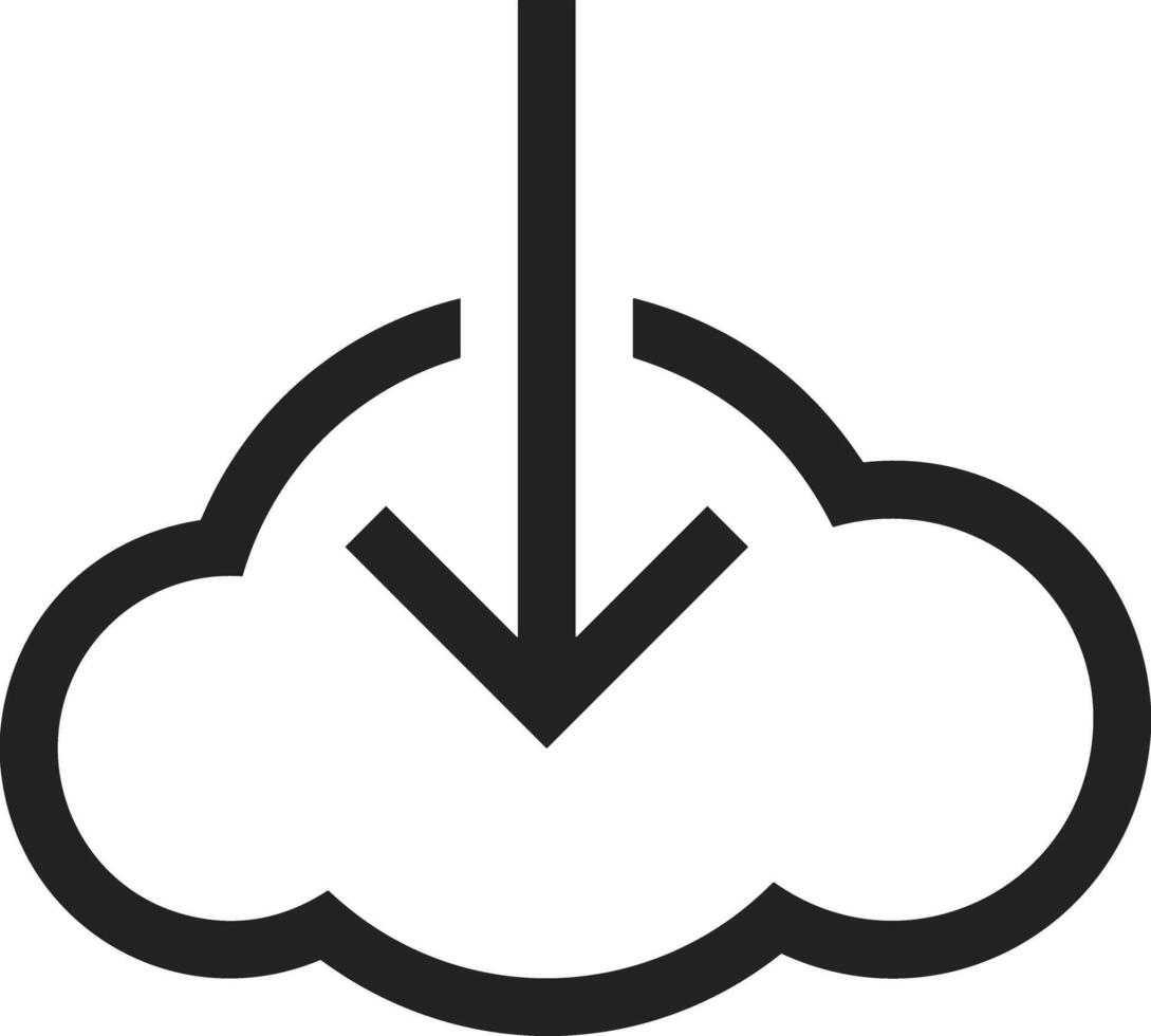 nube icono símbolo imagen. ilustración de el hospedaje almacenamiento diseño imagen vector