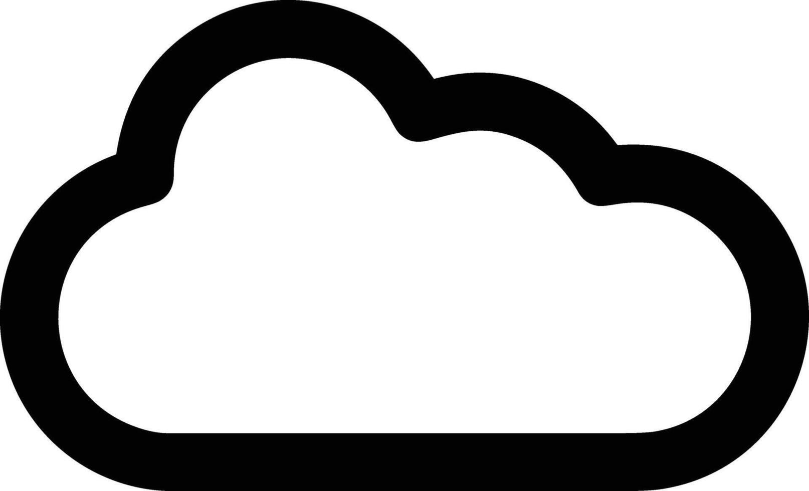 Cloud icon symbol image. Illustration of the hosting storage design image vector