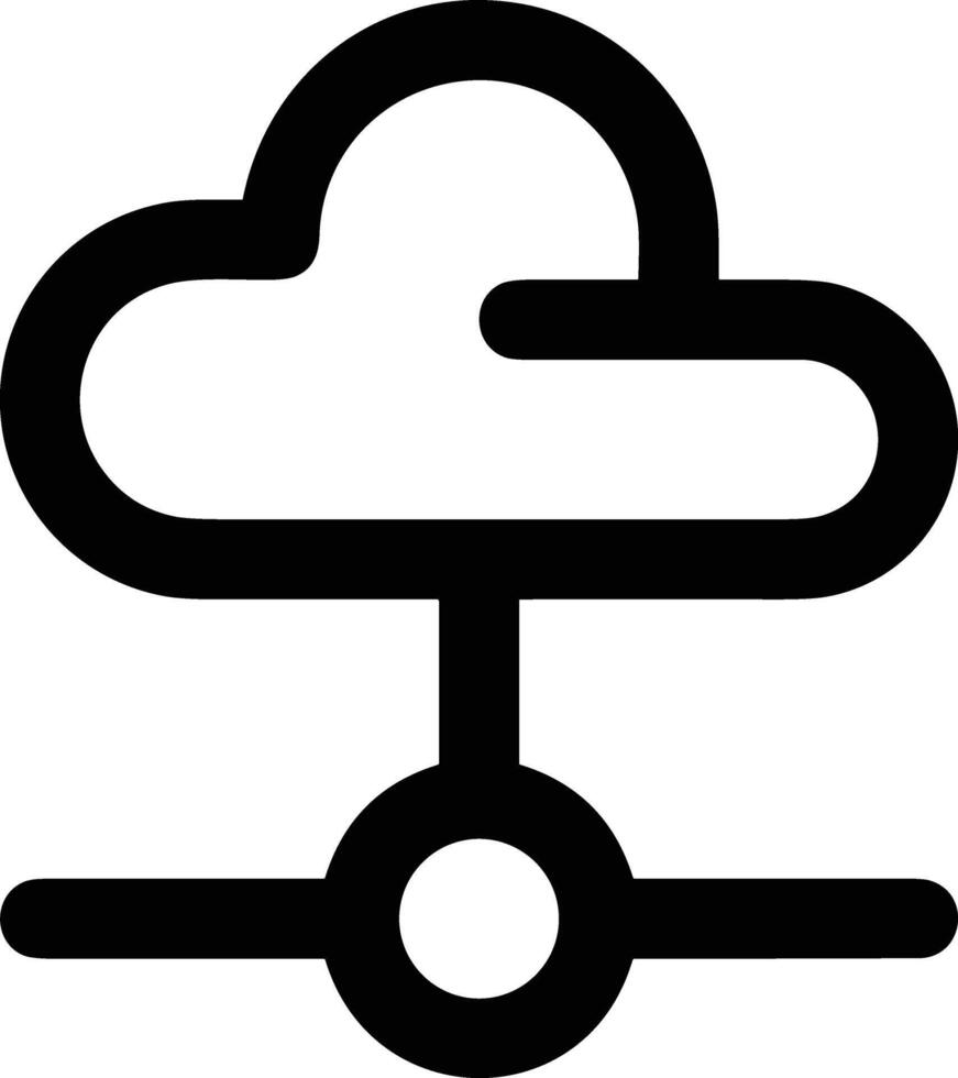 nube icono símbolo imagen. ilustración de el hospedaje almacenamiento diseño imagen vector