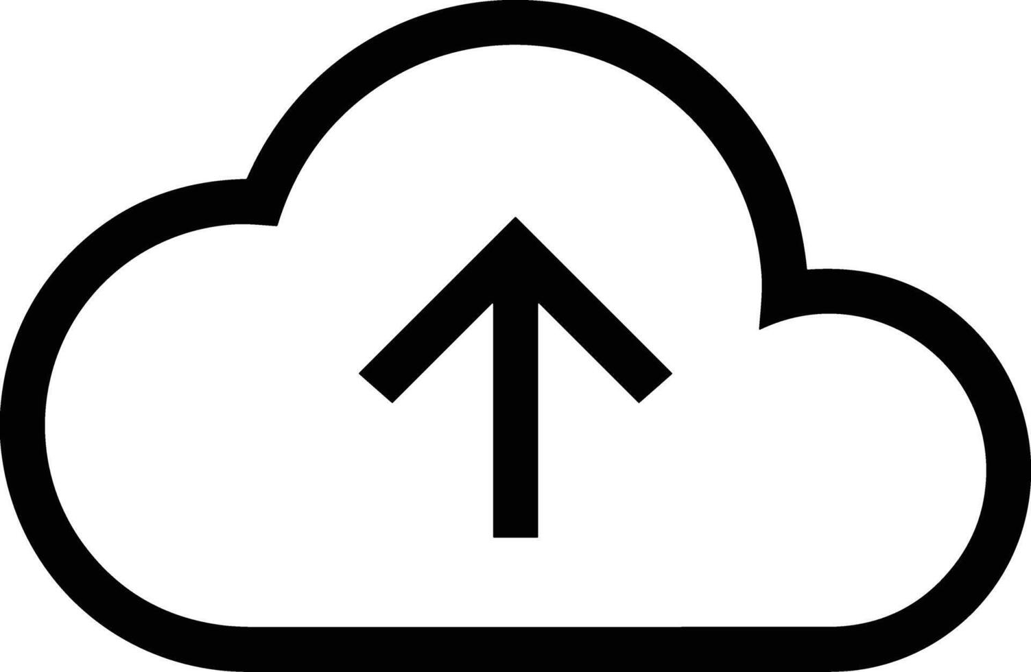 Cloud icon symbol image. Illustration of the hosting storage design image vector