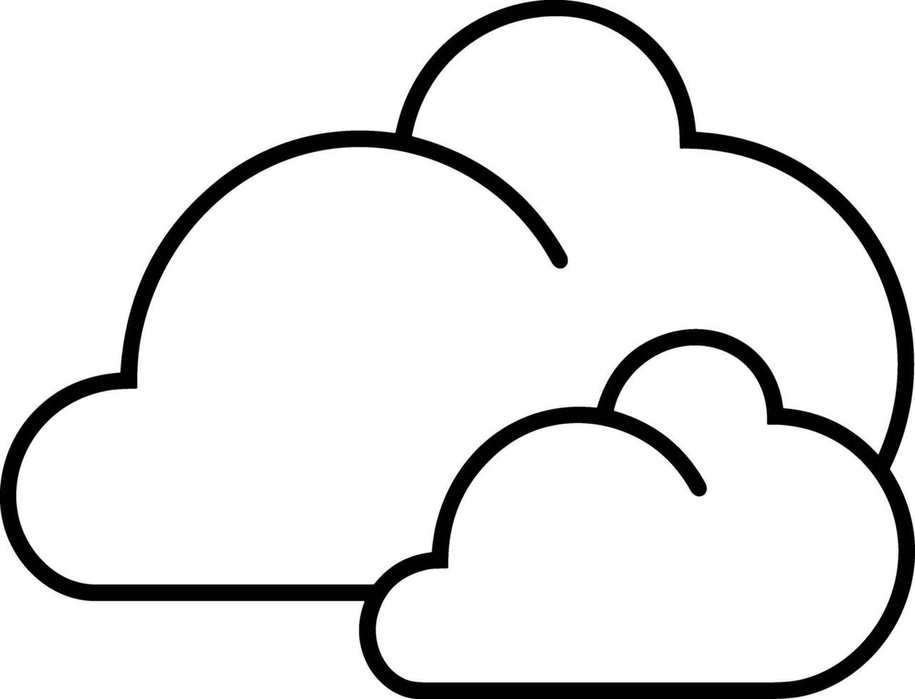 Cloud icon symbol image. Illustration of the hosting storage design image vector