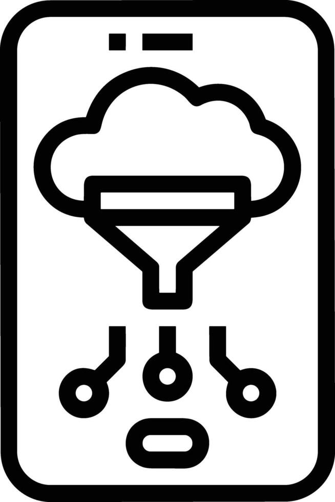 Cloud icon symbol image. Illustration of the hosting storage design image vector