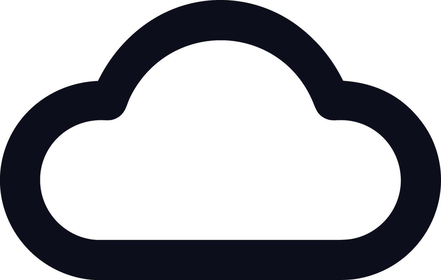 Cloud icon symbol image. Illustration of the hosting storage design image vector