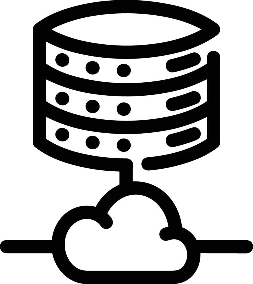 Cloud icon symbol image. Illustration of the hosting storage design image vector