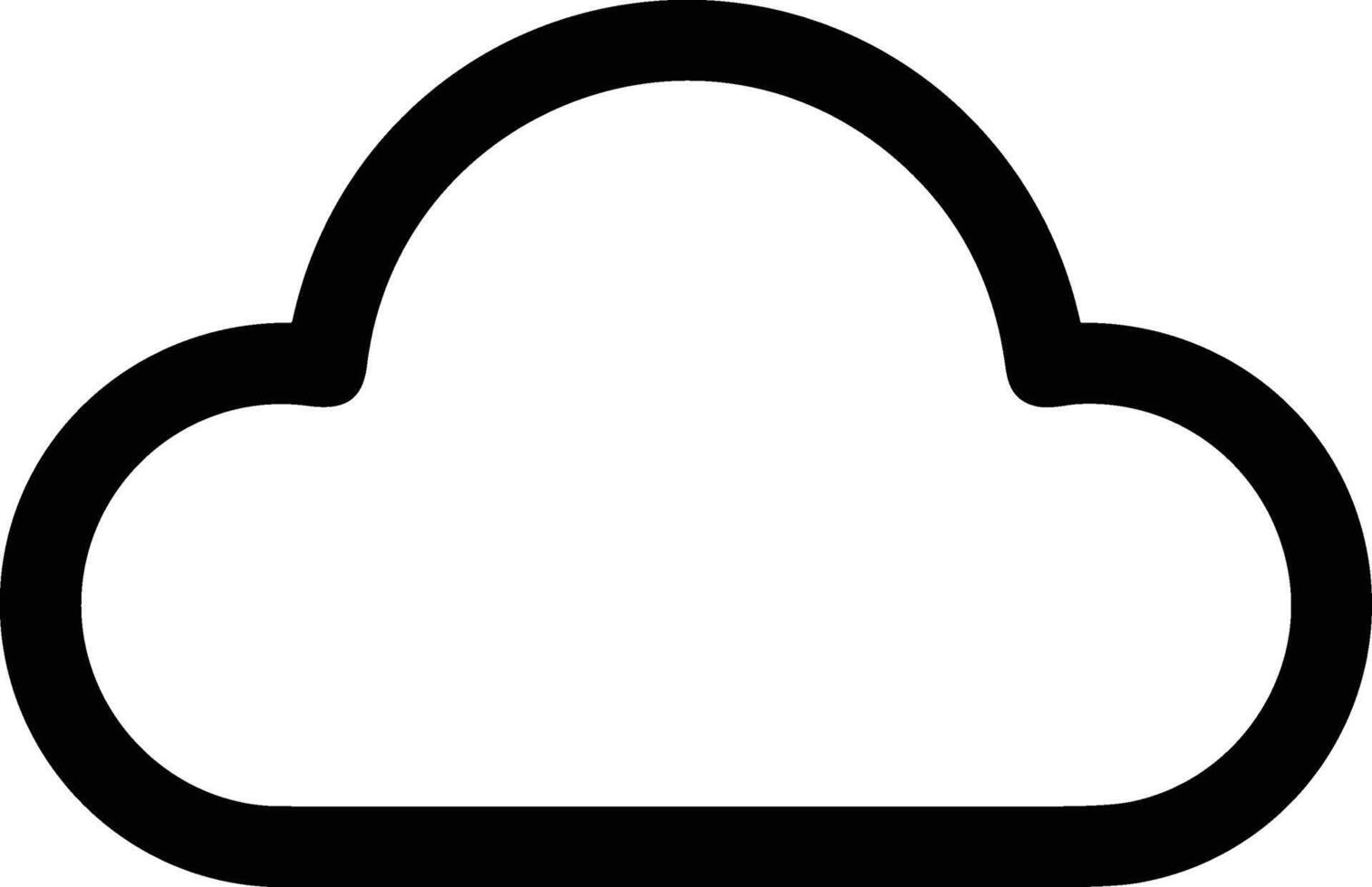 Cloud icon symbol image. Illustration of the hosting storage design image vector