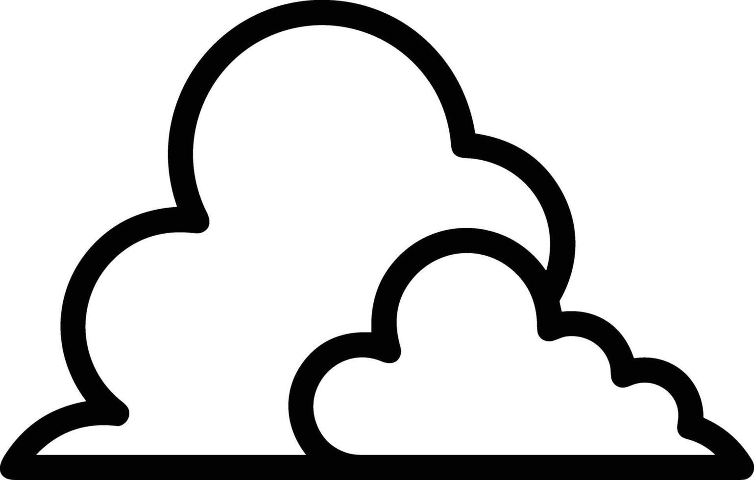 Cloud icon symbol image. Illustration of the hosting storage design image vector