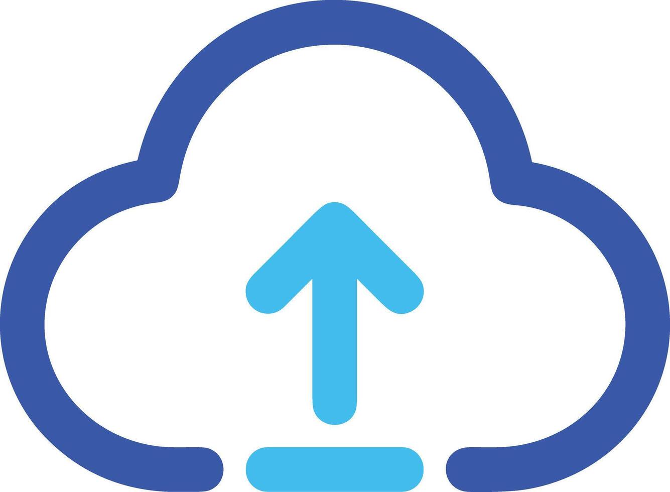 Cloud icon symbol image. Illustration of the hosting storage design image vector