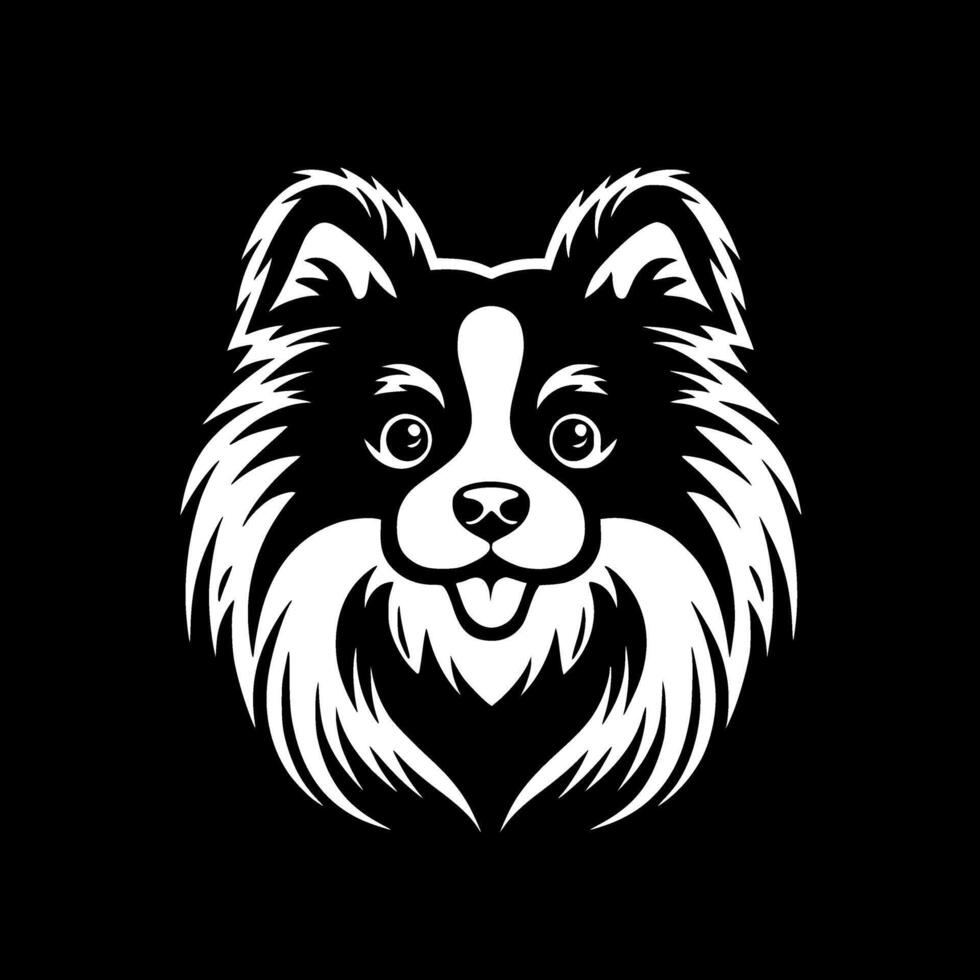 pomeranio, minimalista y sencillo silueta - ilustración vector