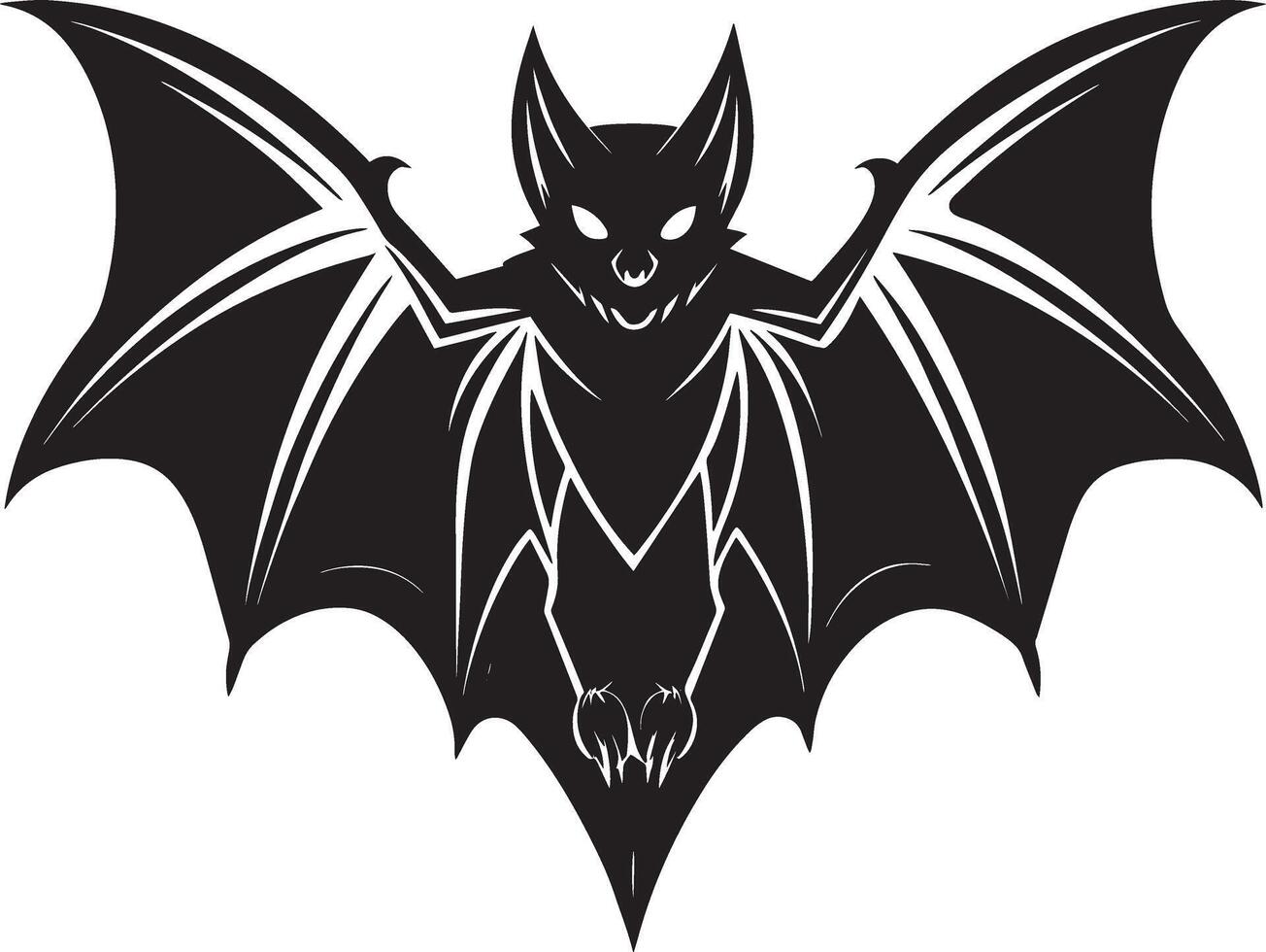 Bat. illustration Isolated on white background. vector