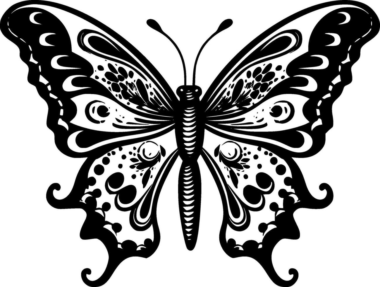 mariposa - alto calidad logo - ilustración ideal para camiseta gráfico vector