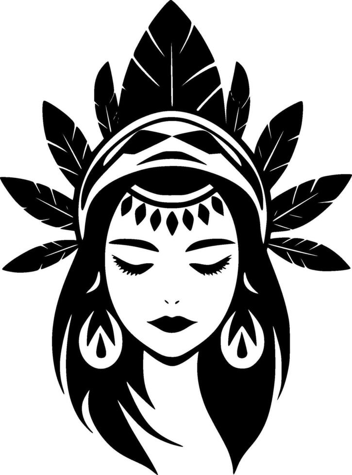 Boho - Minimalist and Flat Logo - illustration vector