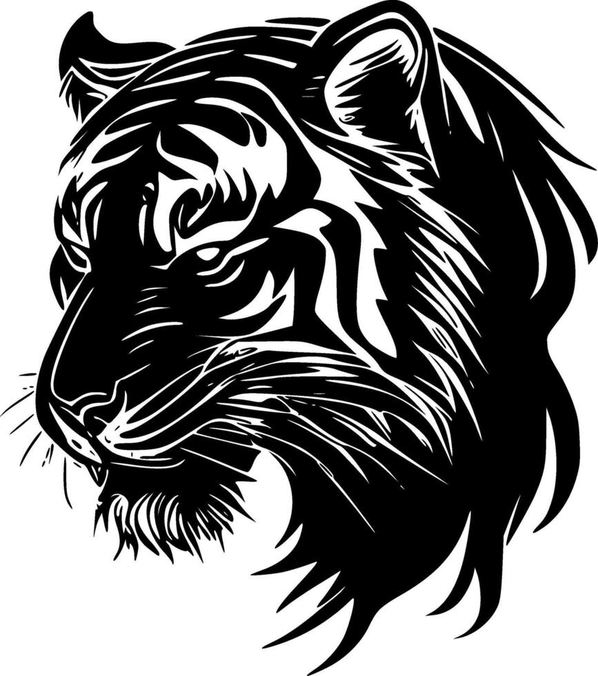Tiger - Minimalist and Flat Logo - illustration vector