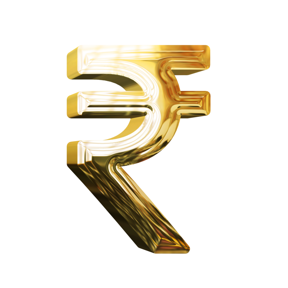 gold indian currency symbol png