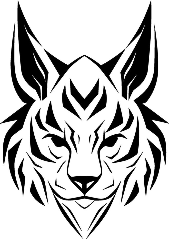 lince - minimalista y plano logo - ilustración vector