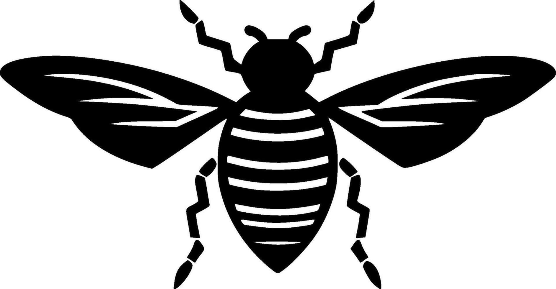 Fly, Minimalist and Simple Silhouette - illustration vector