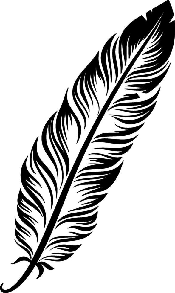 Feather - High Quality Logo - illustration ideal for T-shirt graphic vector