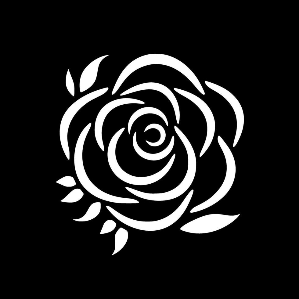 Flower, Black and White illustration vector