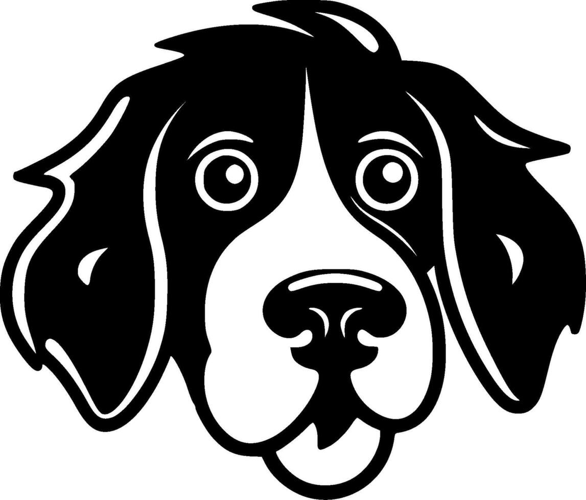 perro - minimalista y plano logo - ilustración vector