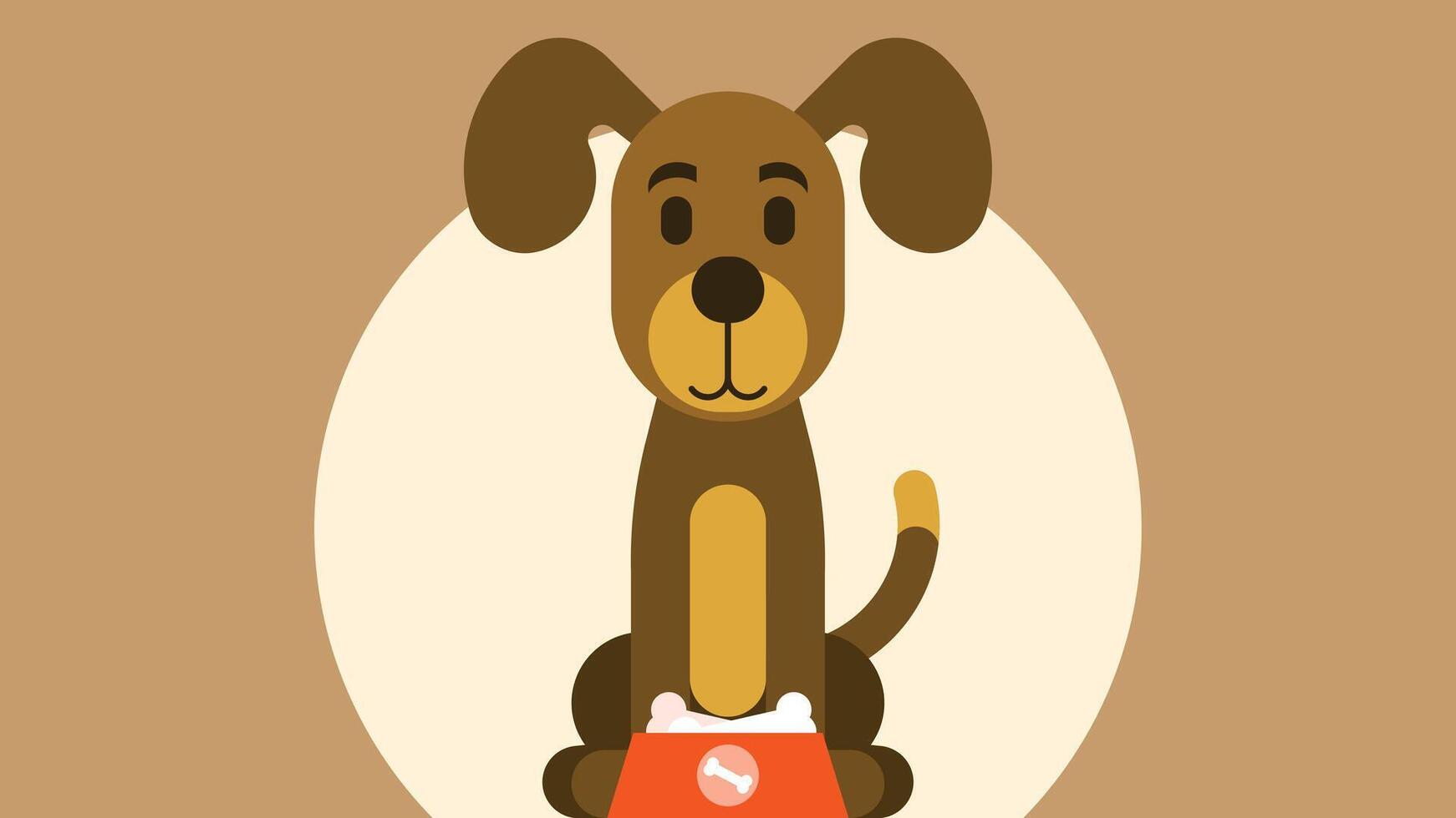 Dog animals the man best friend isolated illustraiton vector