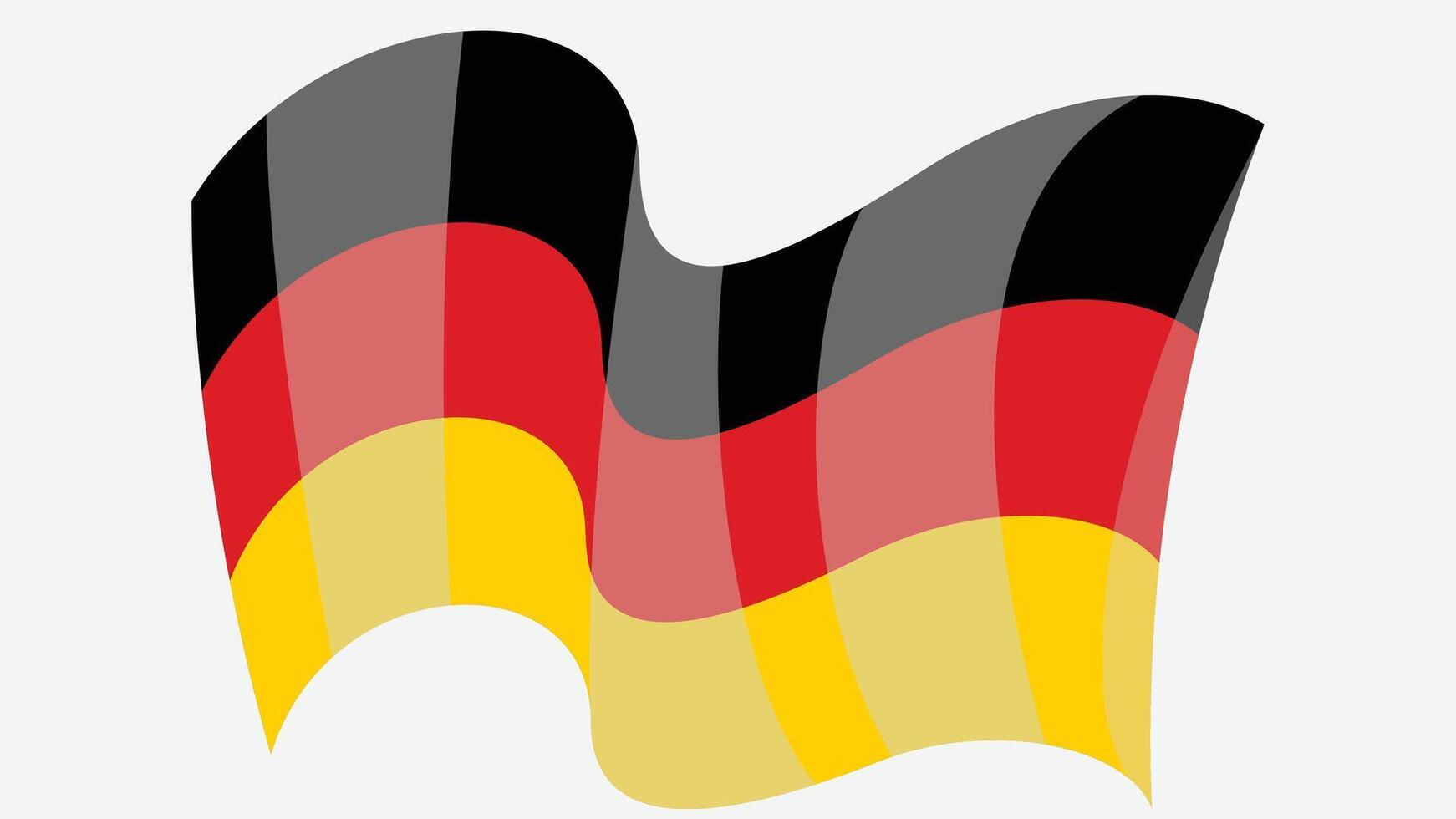 3d estilo bandera de Alemania país ilustración vector