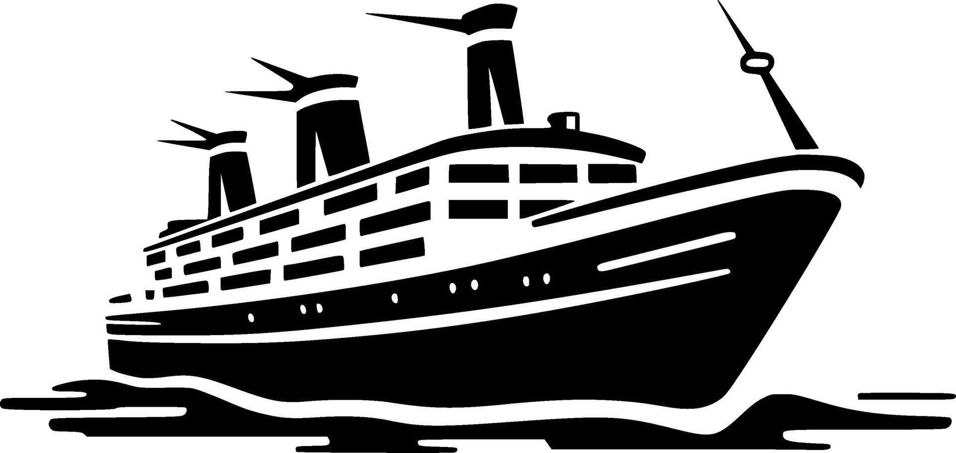 Cruise - Minimalist and Flat Logo - illustration vector