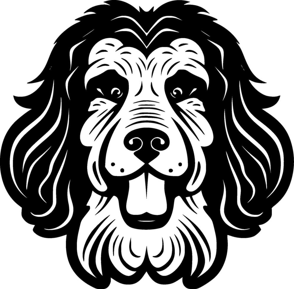 Poodle Dog, Minimalist and Simple Silhouette - illustration vector