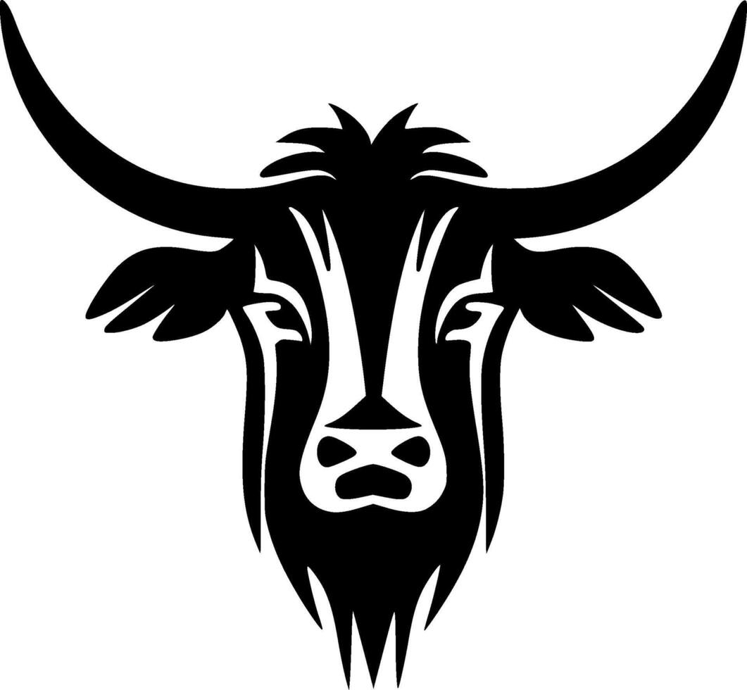 Highland Cow - High Quality Logo - illustration ideal for T-shirt graphic vector