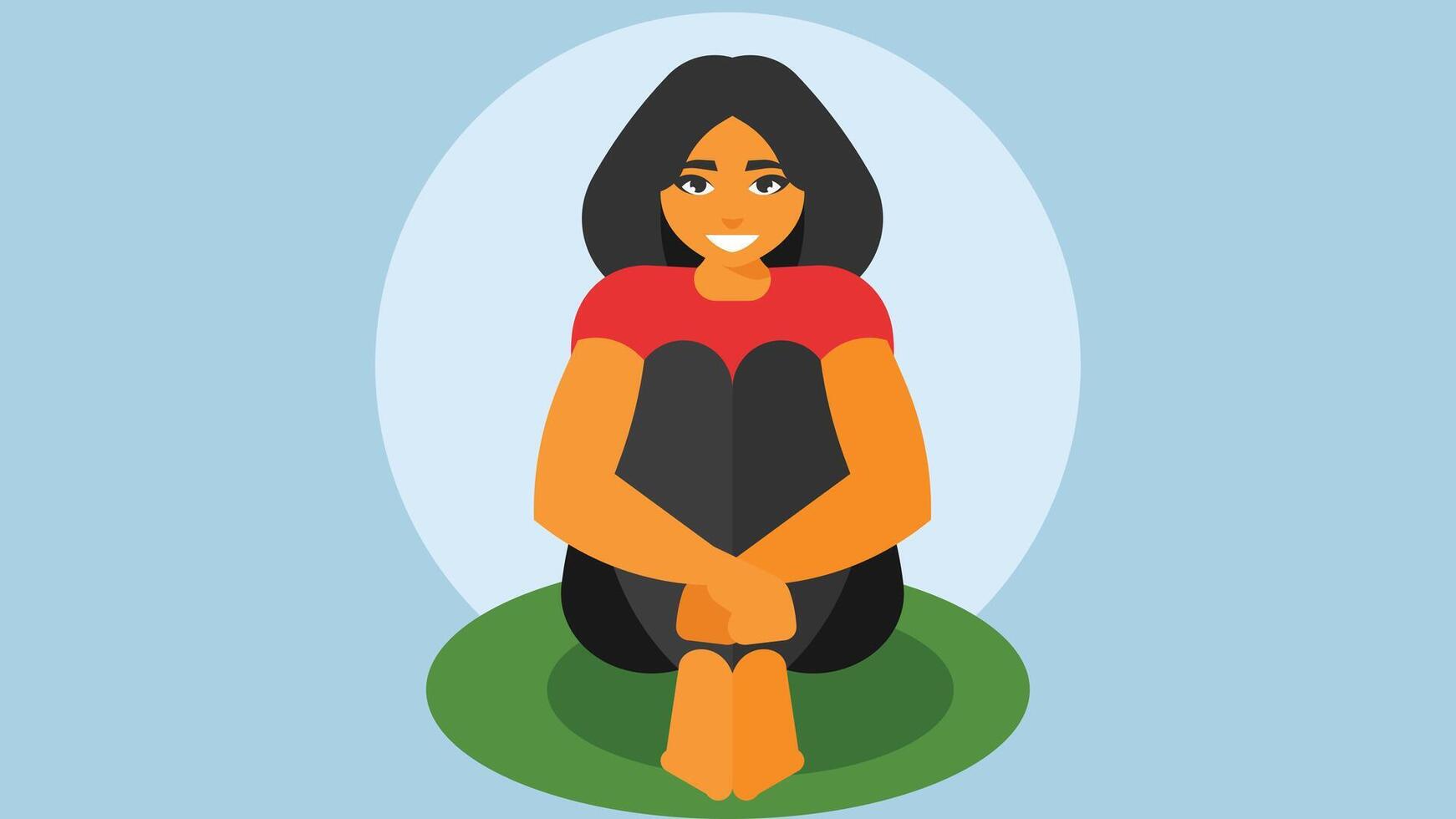 Female character enjoys influencers lifestyle in life and getting the max out of it vector