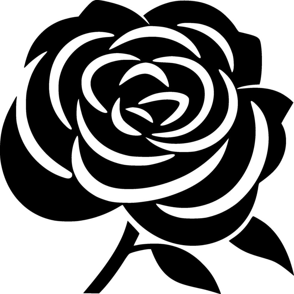 Flower, Minimalist and Simple Silhouette - illustration vector