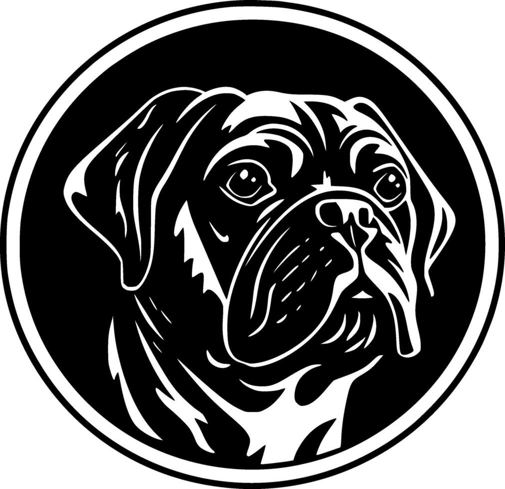 Pug - High Quality Logo - illustration ideal for T-shirt graphic vector