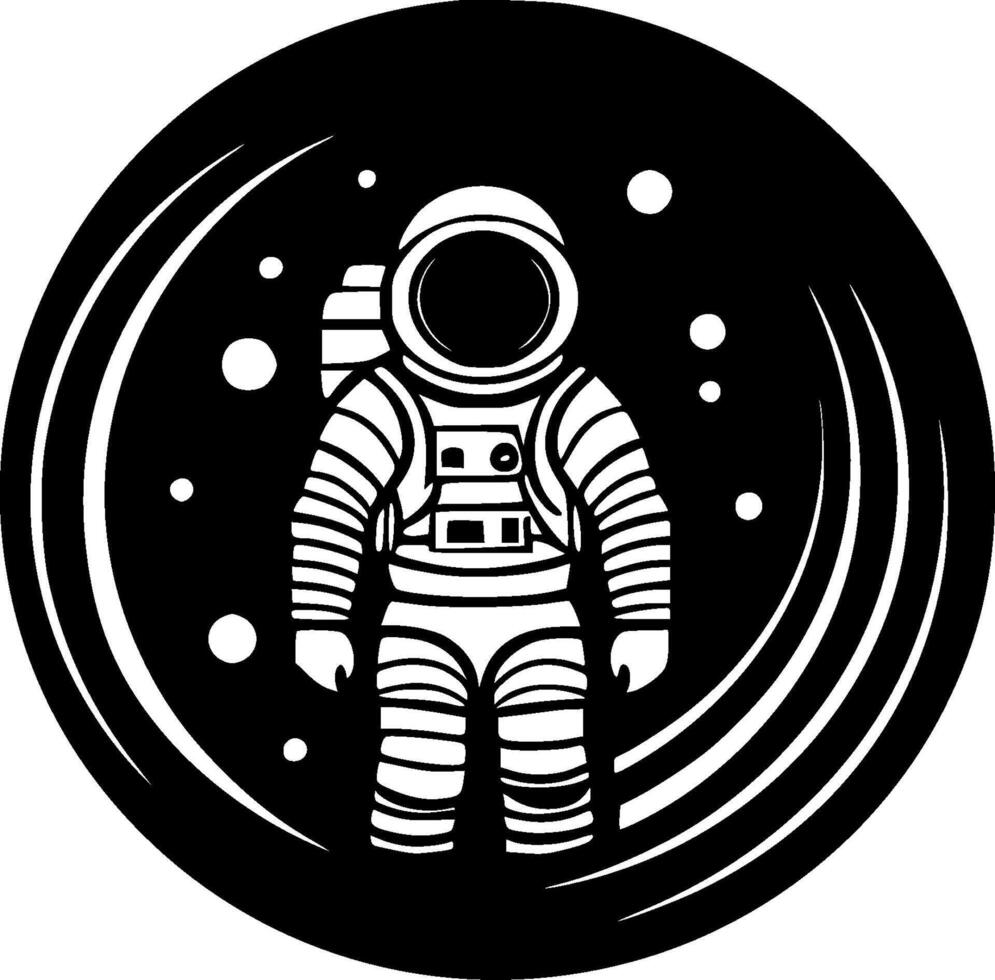 Space, Minimalist and Simple Silhouette - illustration vector