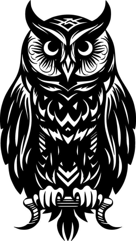 Owl - High Quality Logo - illustration ideal for T-shirt graphic vector