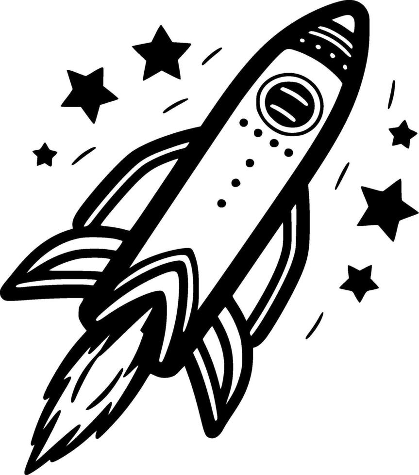 Rocket - High Quality Logo - illustration ideal for T-shirt graphic vector