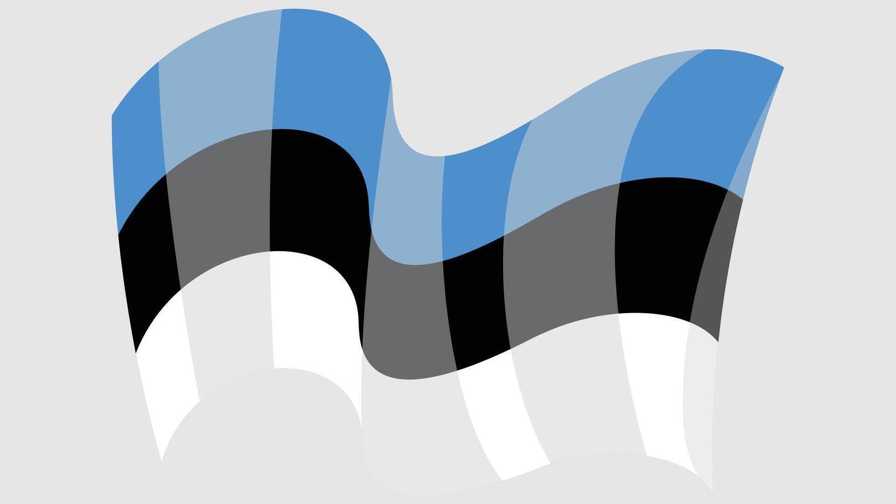 3d style flag of country illustration vector
