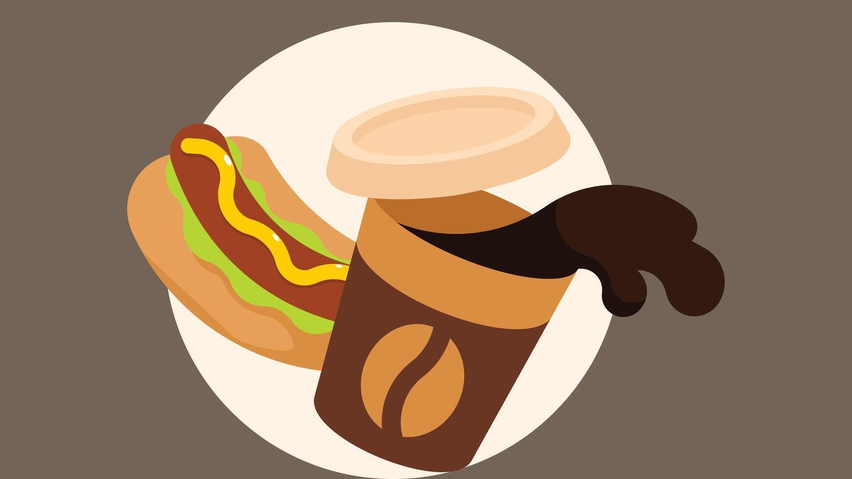 rápido comida icono ilustración vector