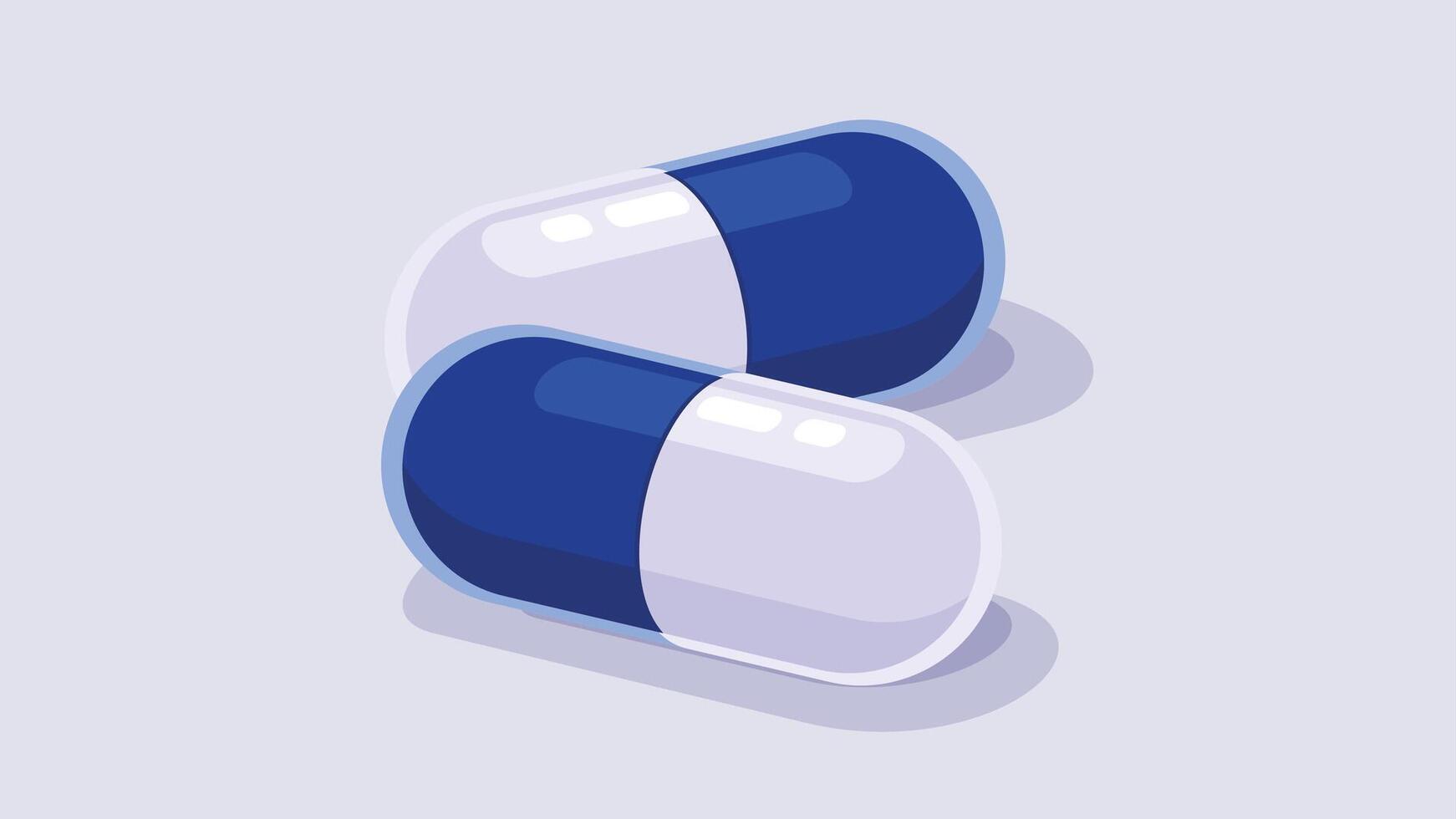 Medical bills blue and white illustration vector